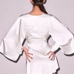 Fleur du Mal Silk Bride Robe